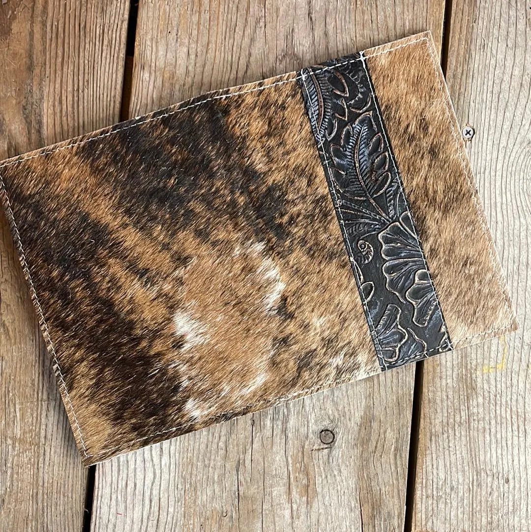 063 Small Notepad Cover - Brindle w/ Autumn Ash