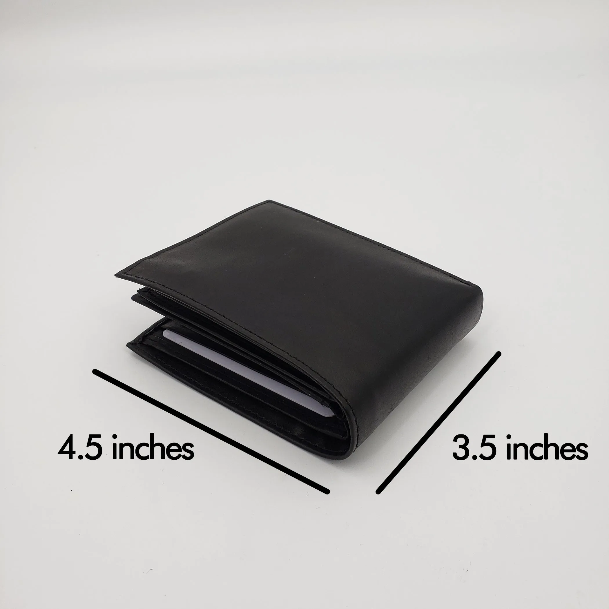 AG Wallets Mens 3 ID Wallet Cowhide Leather Bifold Multi Card Holder