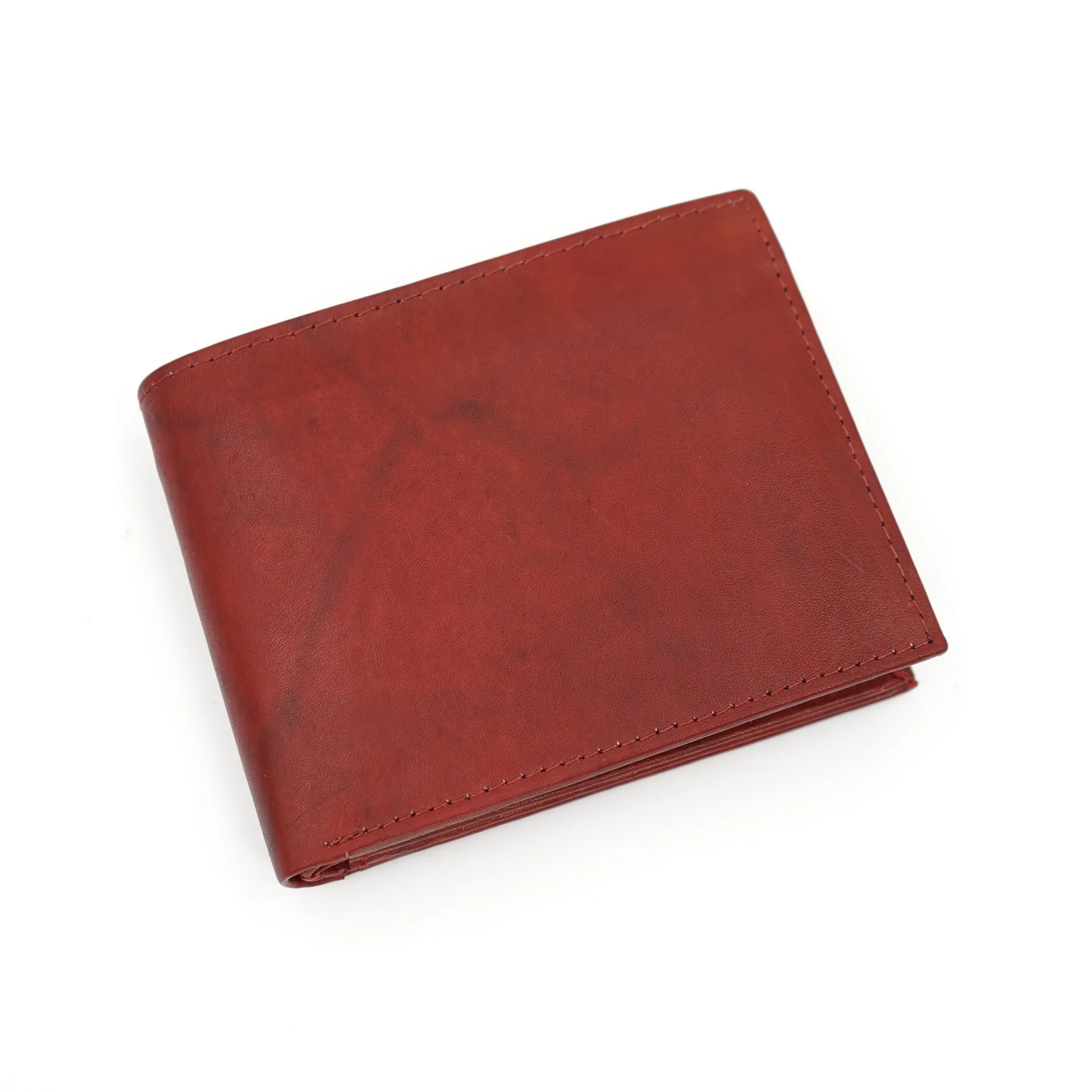 AG Wallets Mens 3 ID Wallet Cowhide Leather Bifold Multi Card Holder