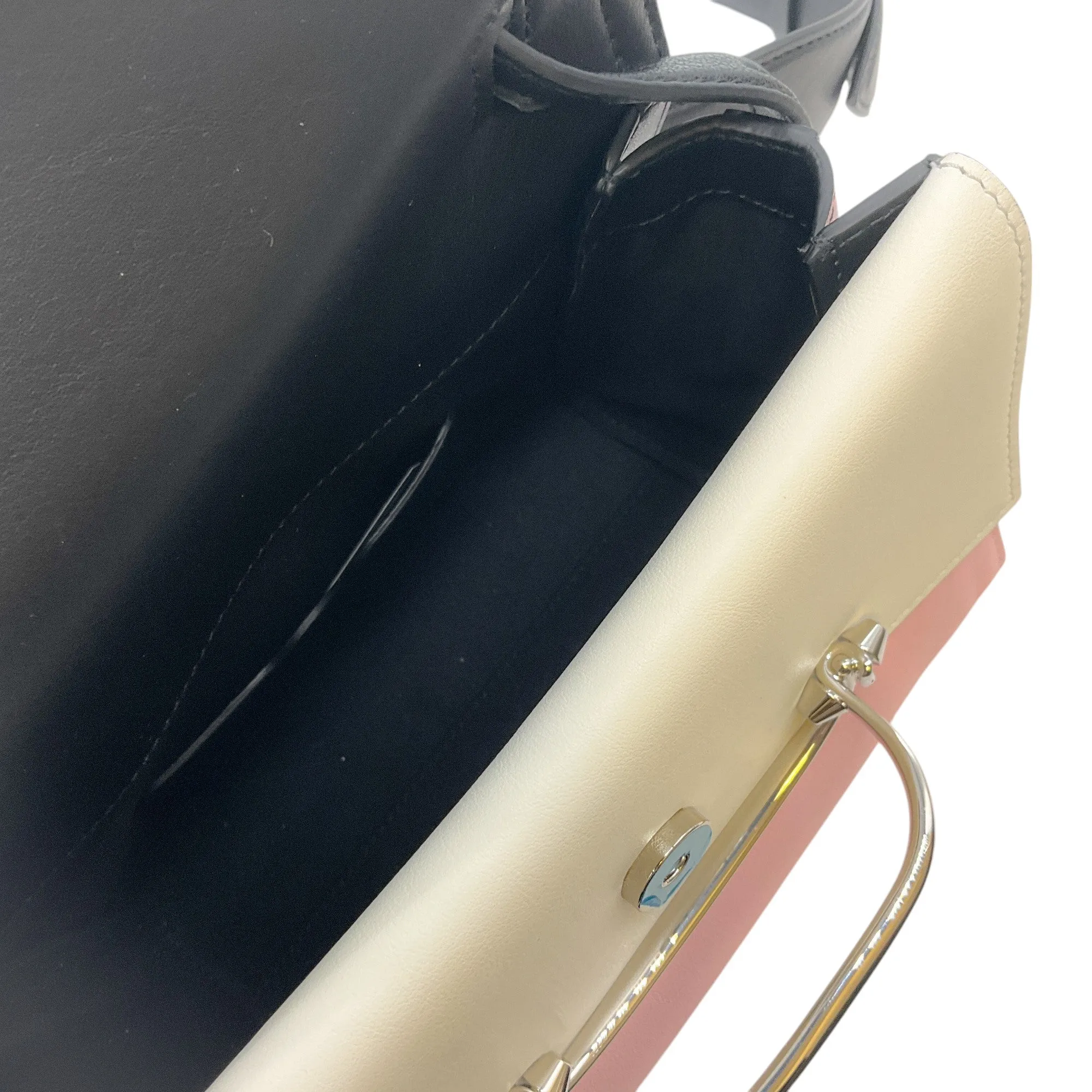 Alexander McQueen Black and Pink The Story Bag