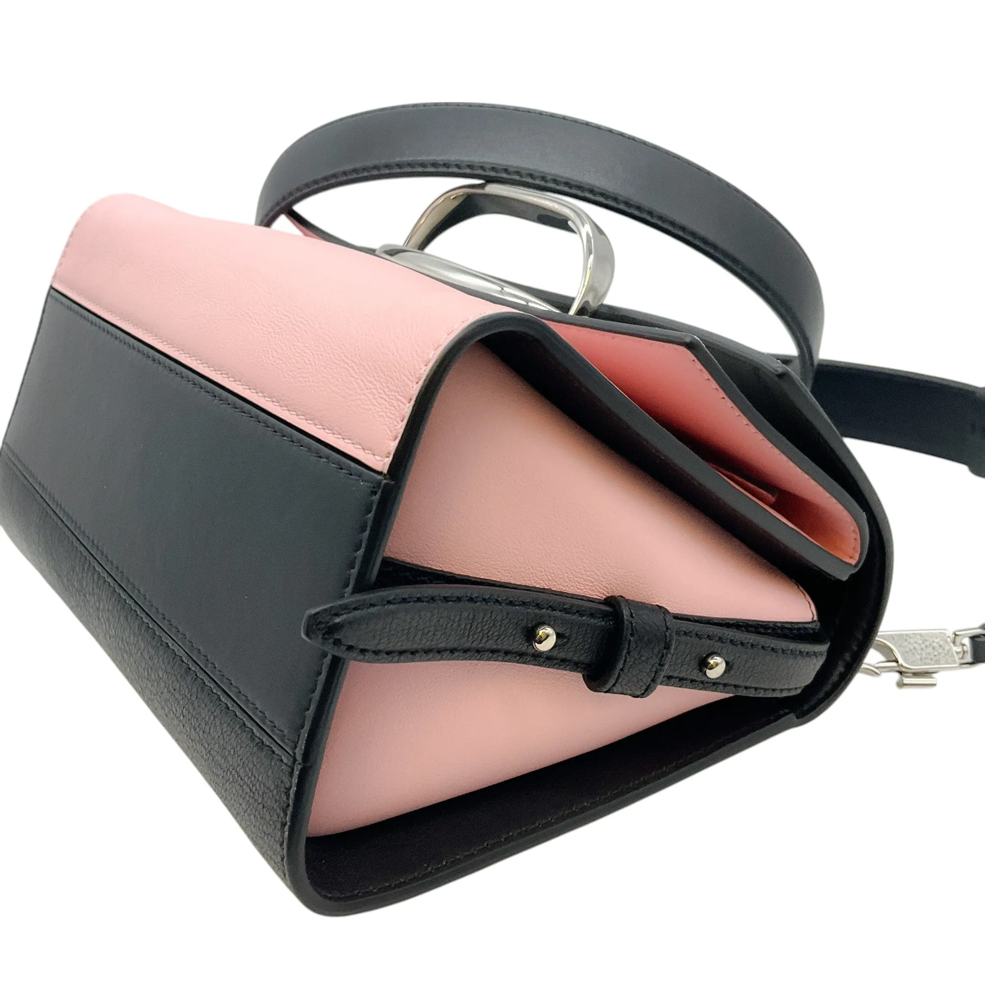 Alexander McQueen Black and Pink The Story Bag