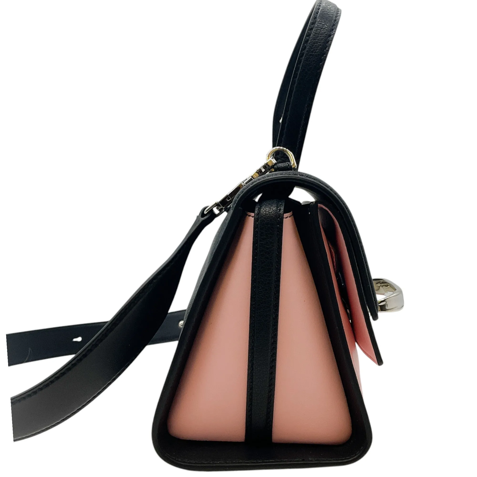Alexander McQueen Black and Pink The Story Bag
