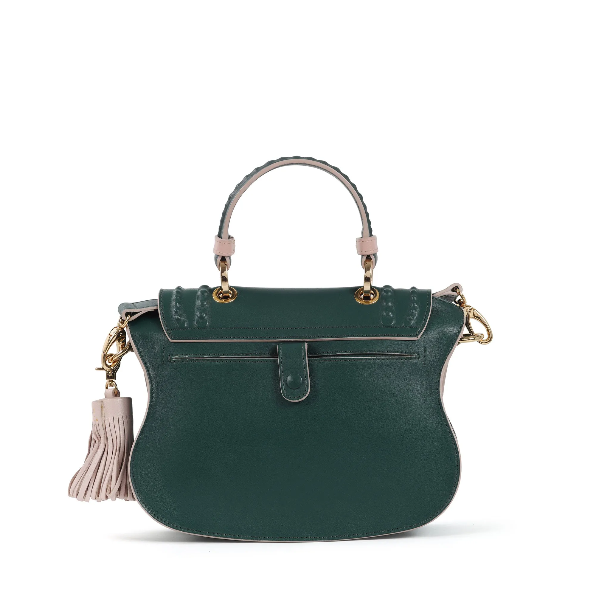Audrey Discrete Crossbody: Women's Luxury Crossbody Bag in Dark Green