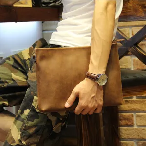 Badenroo 2017 New Male bag Envelope Clutch Crazy Horse Leather Business Men Clutch Bags Casual Large Capacity Hand Bags for Male