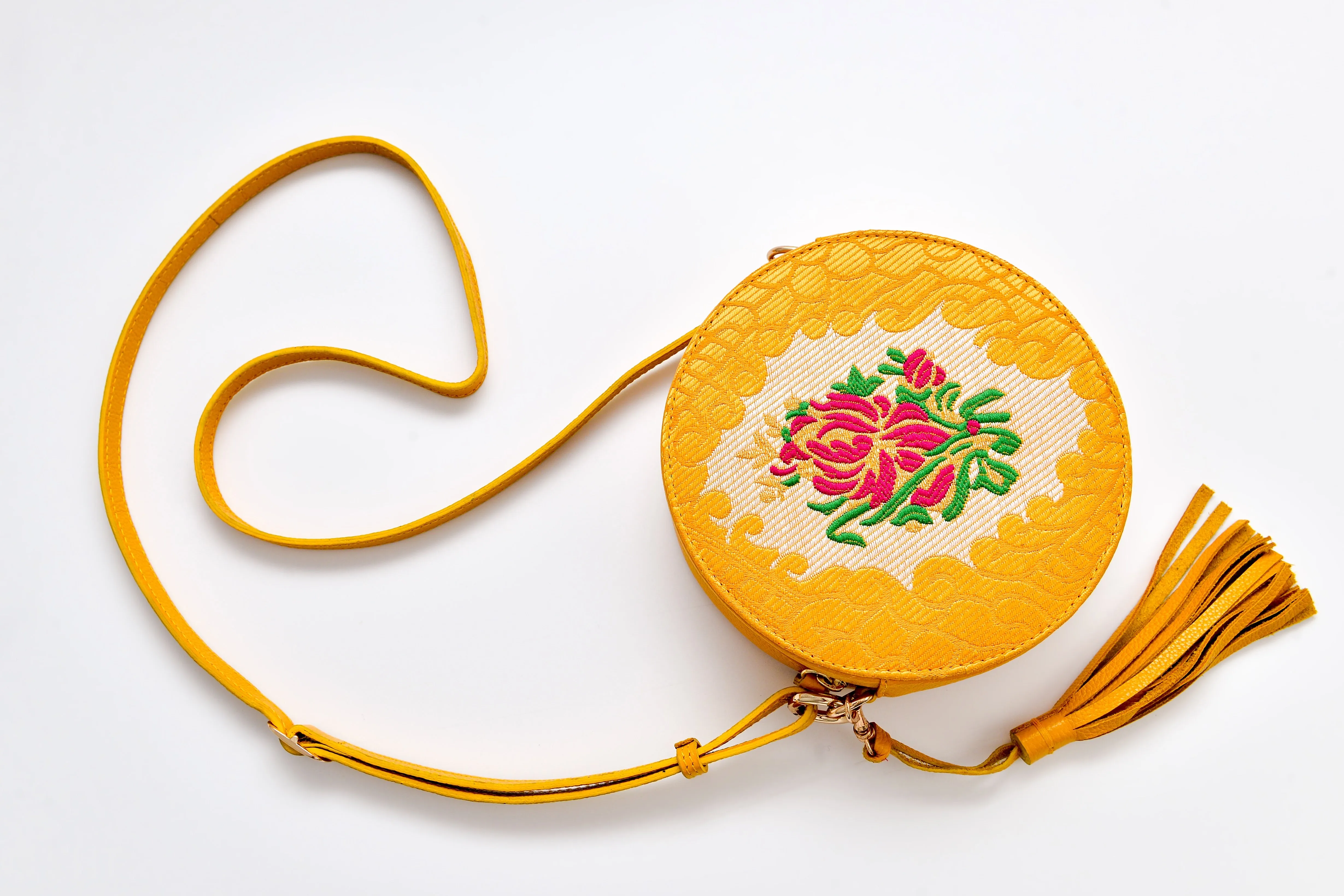 Batool Circle Bag - Yellow