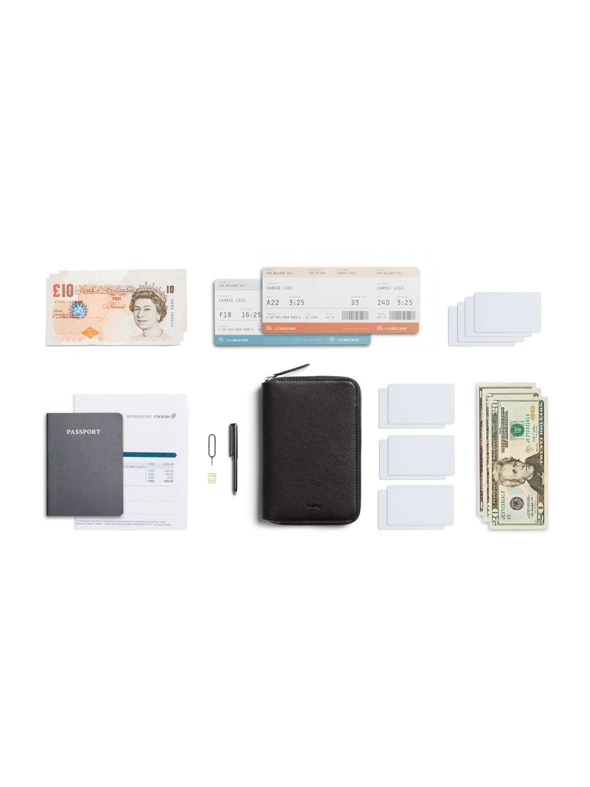 Bellroy Travel Folio Obsidian