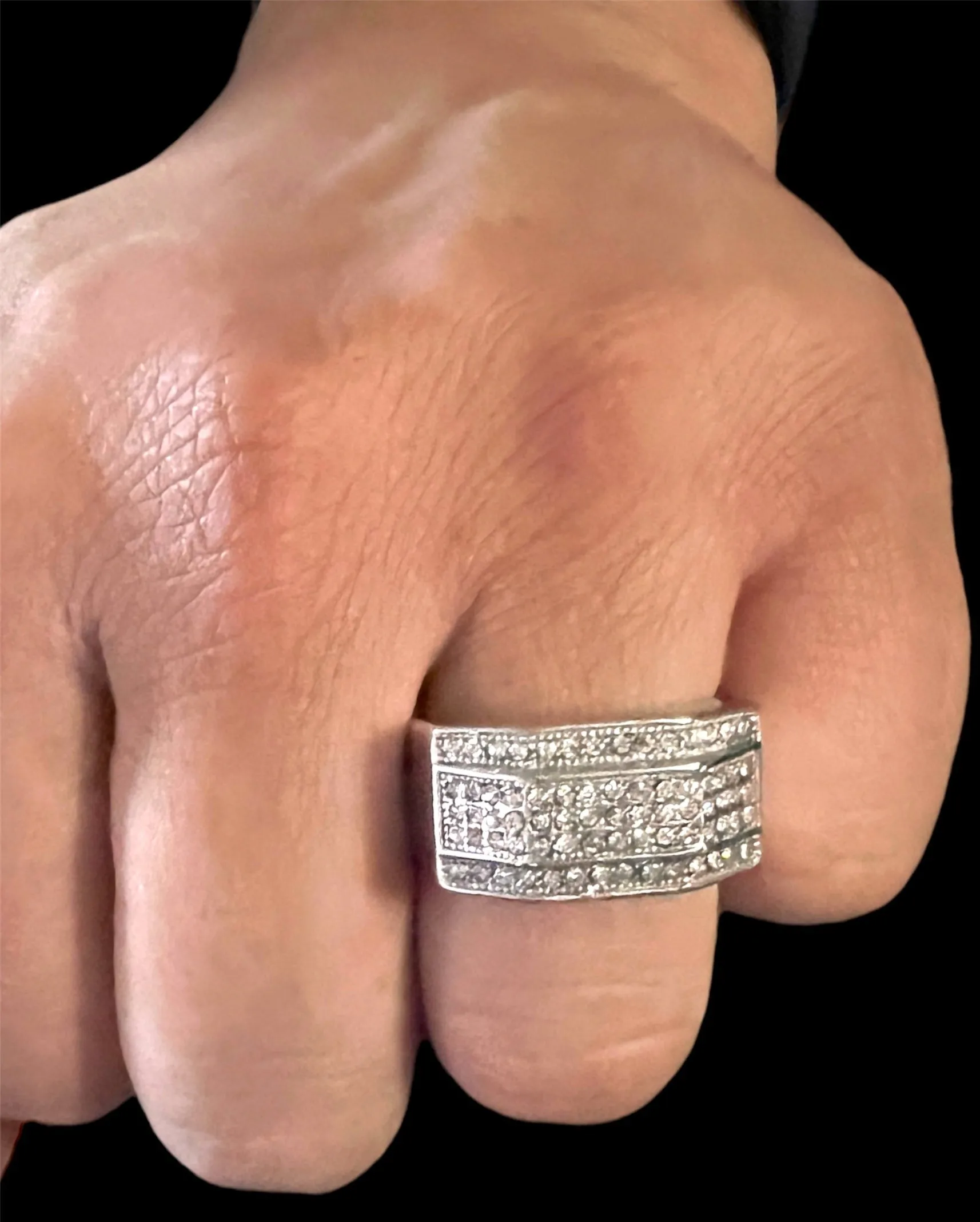 Bold Embrace Men's CZ Ring