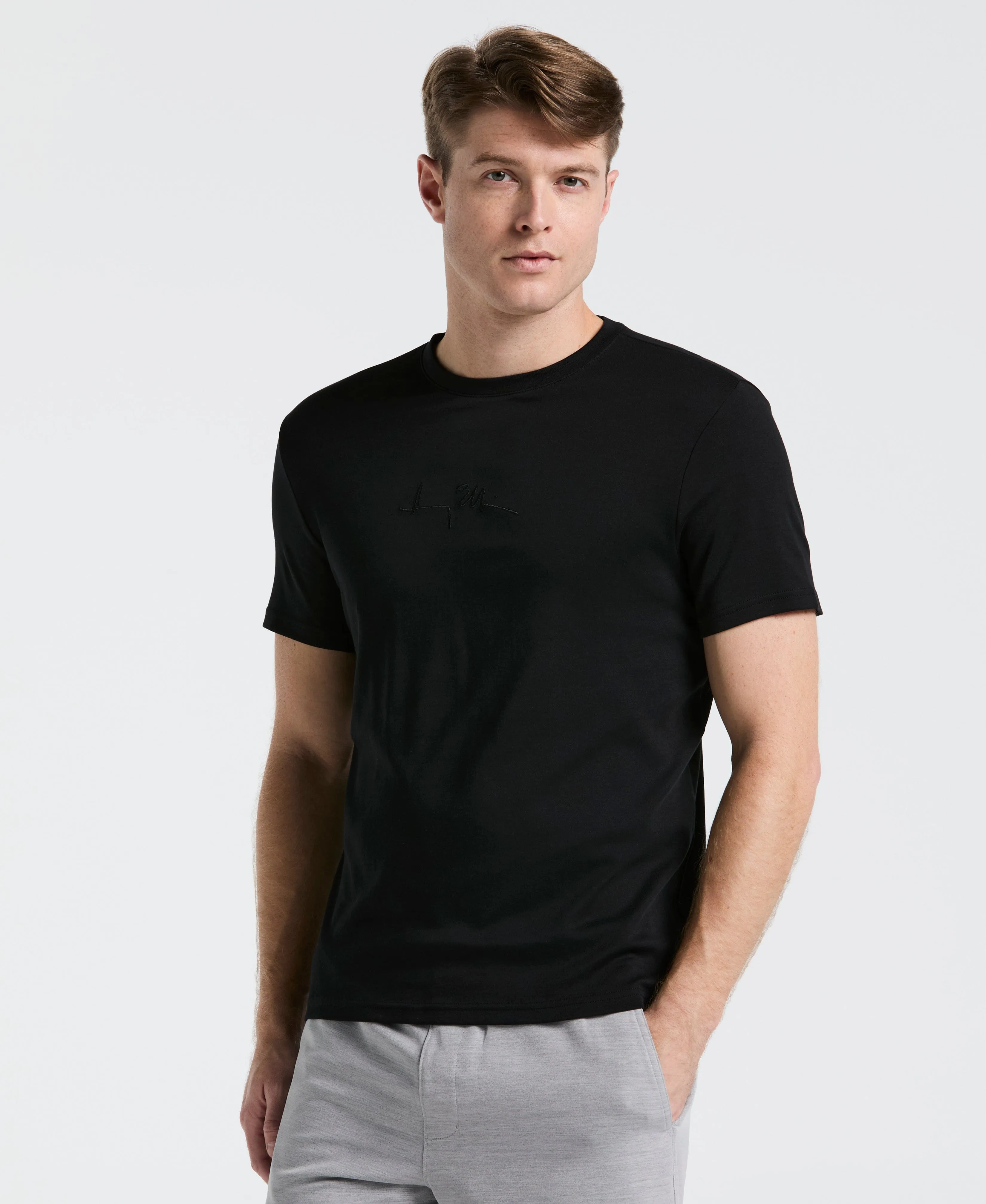 Bold Signature Crew Neck Tee