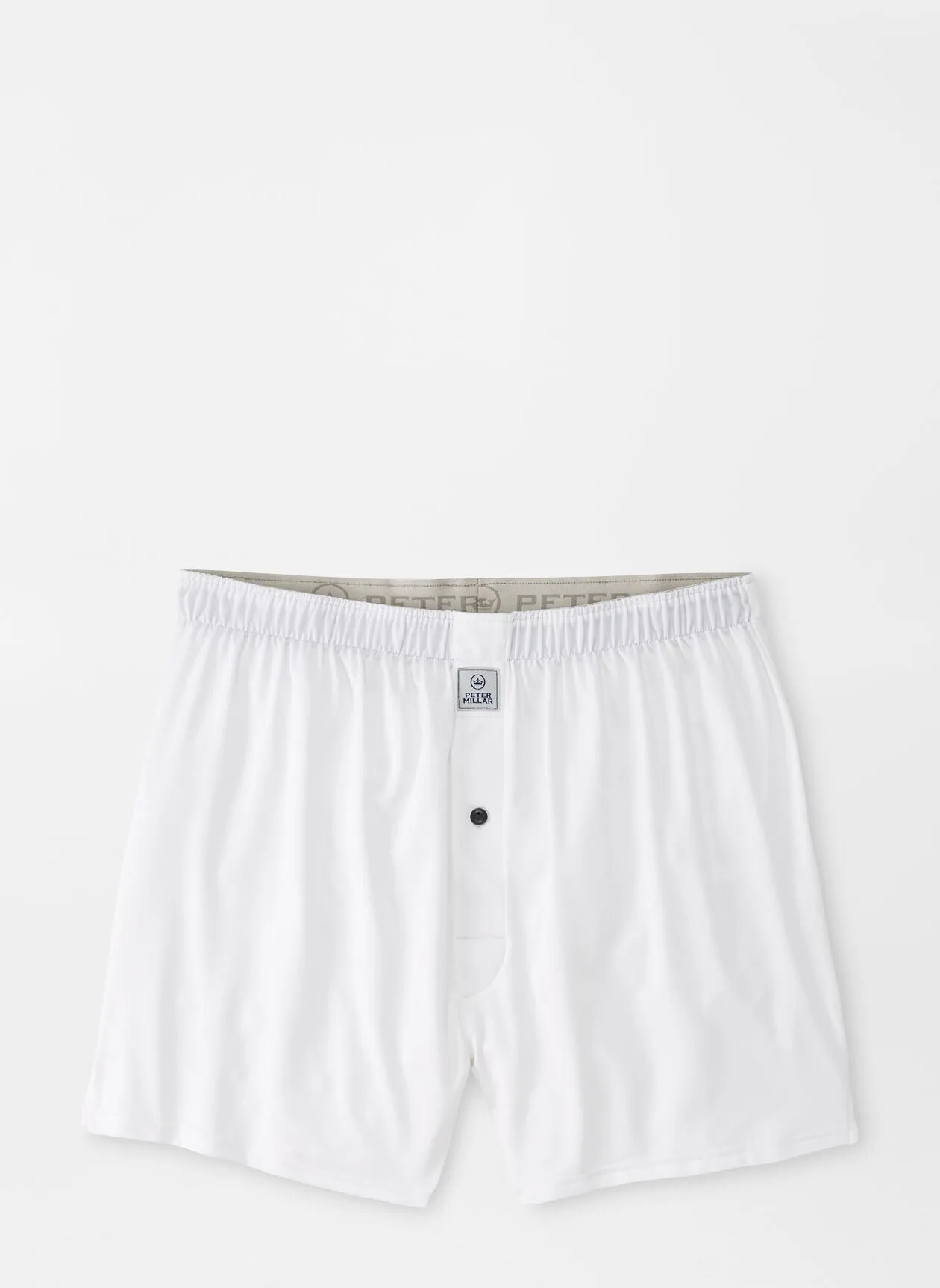 Bold Stretch Jersey Boxer Short- White