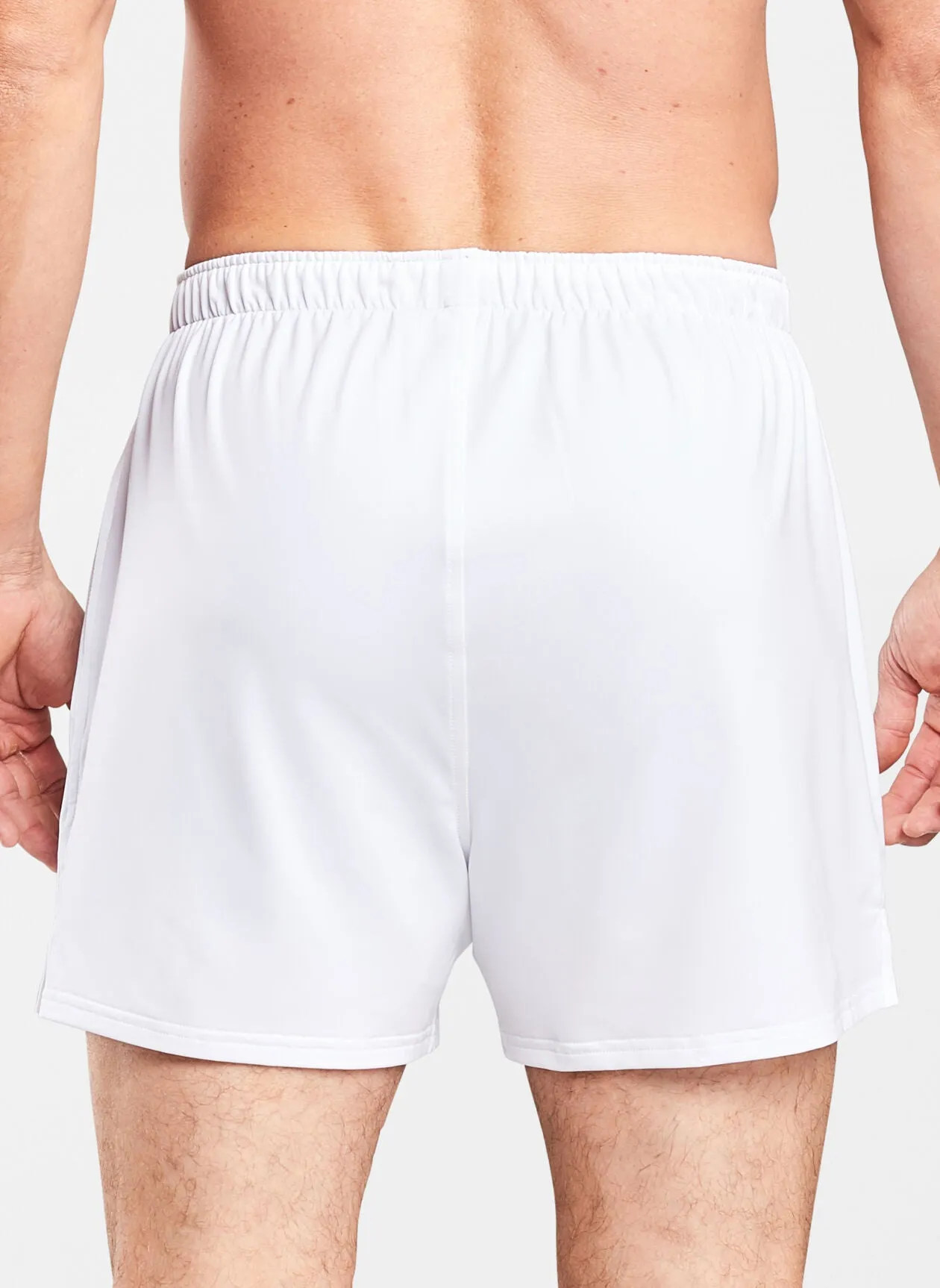 Bold Stretch Jersey Boxer Short- White
