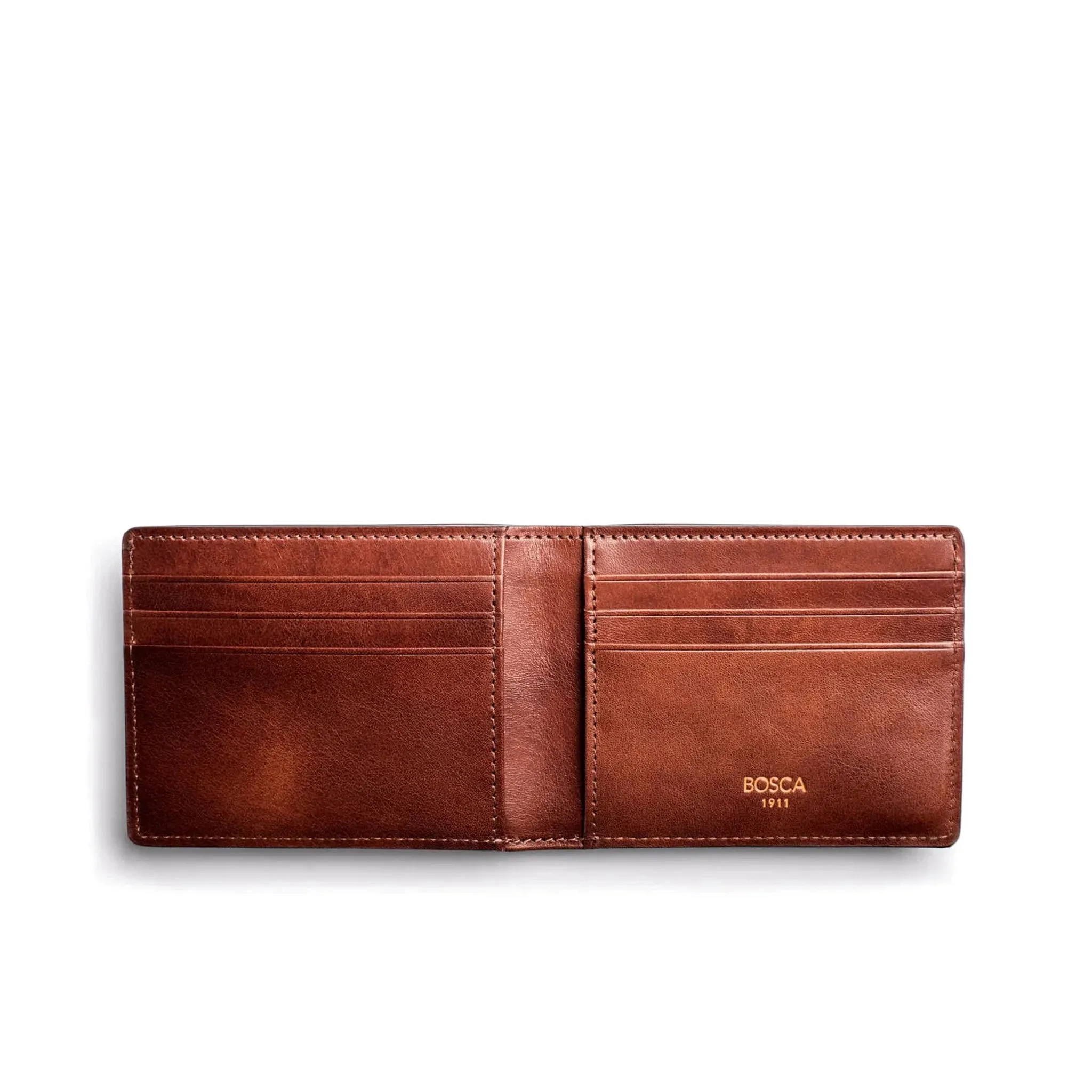 Bosca Dolce Leather Small Bifold Wallet 