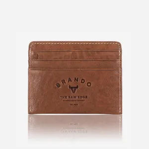 Brando Vintage Leather Card Holder Tan