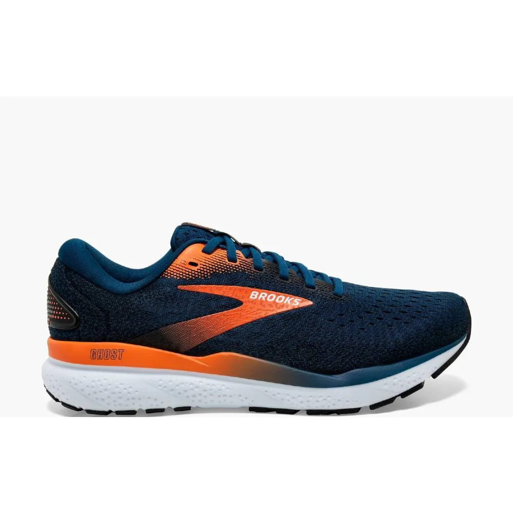 Brooks Ghost 16 (Mens) - Blue Opal/Black/Nasturtium