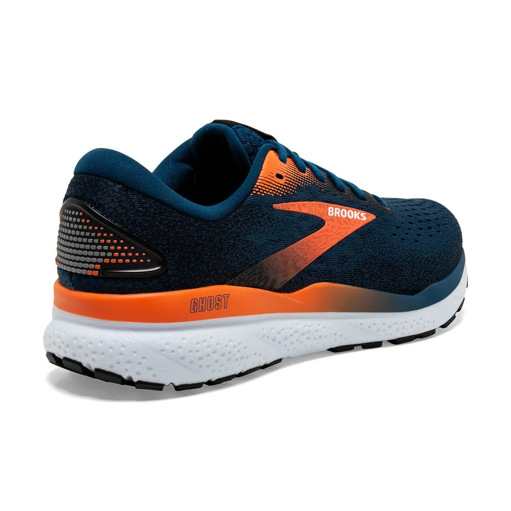 Brooks Ghost 16 (Mens) - Blue Opal/Black/Nasturtium