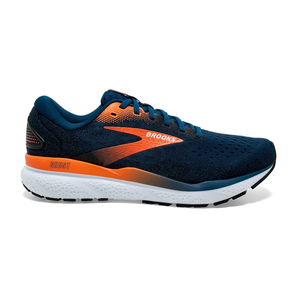 Brooks Ghost 16 (Mens) - Blue Opal/Black/Nasturtium