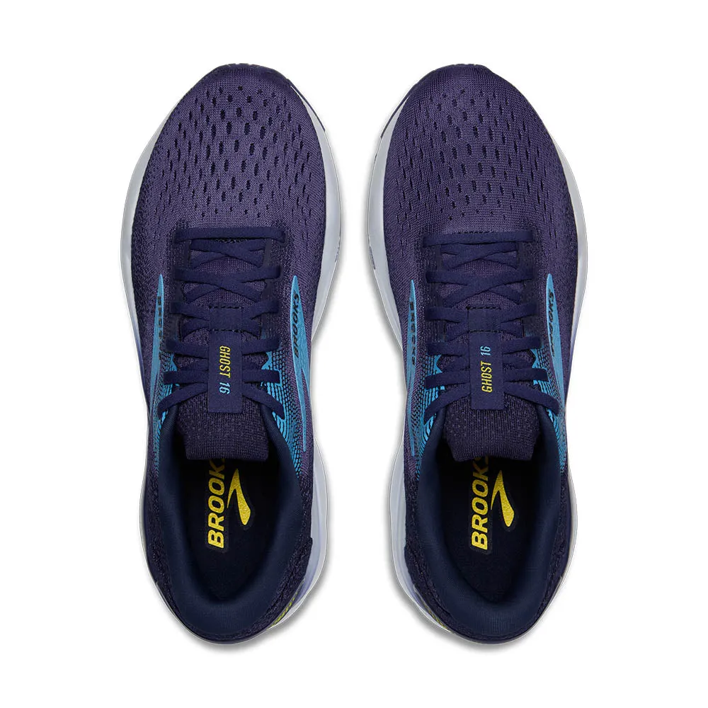 Brooks Ghost 16 (Mens) - Blue/Bonnie Blue/Yellow