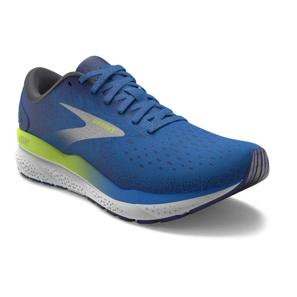 Brooks Ghost 16 (Mens) - Electric Blue/Navy/Lemon