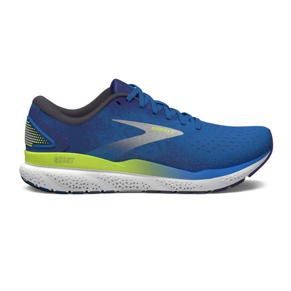 Brooks Ghost 16 (Mens) - Electric Blue/Navy/Lemon