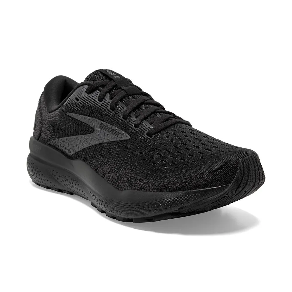 Brooks Ghost 16 Wide (Mens) - Black/Black/Ebony