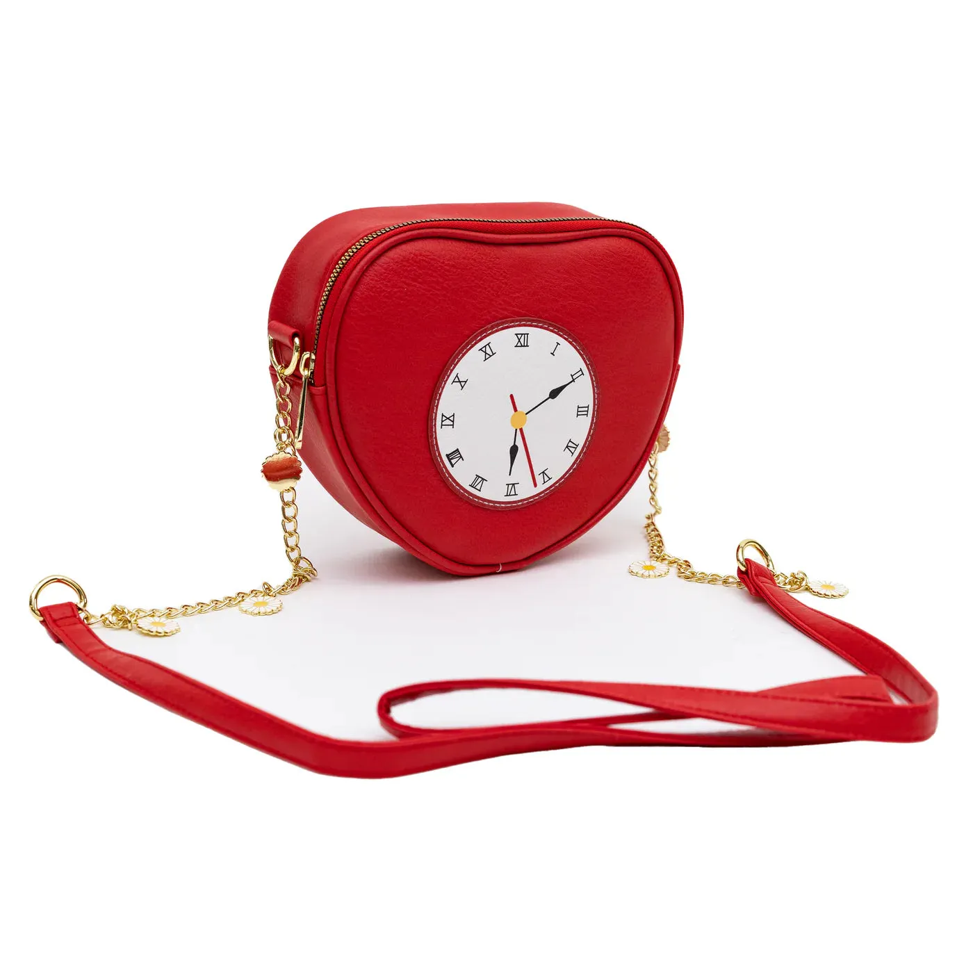 Buckle Down Products Wizard of Oz Heart Clock Cross Body Bag