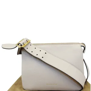 BURBERRY Helmsley House Check Grained Leather Crossbody Bag