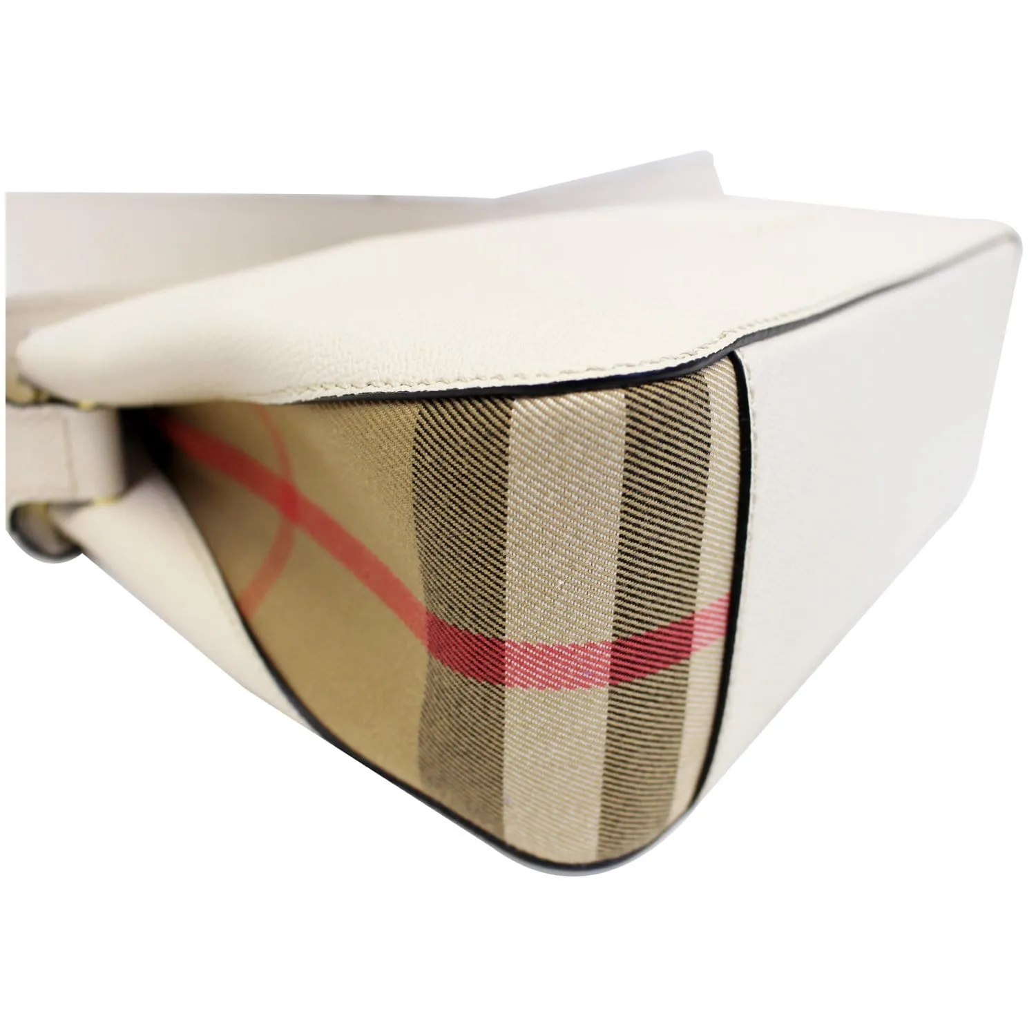 BURBERRY Helmsley House Check Grained Leather Crossbody Bag