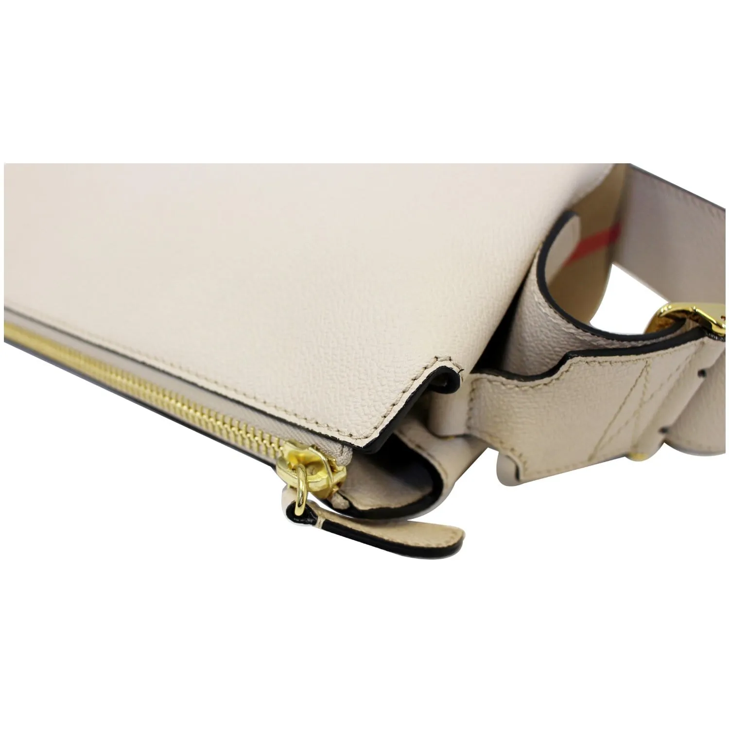 BURBERRY Helmsley House Check Grained Leather Crossbody Bag
