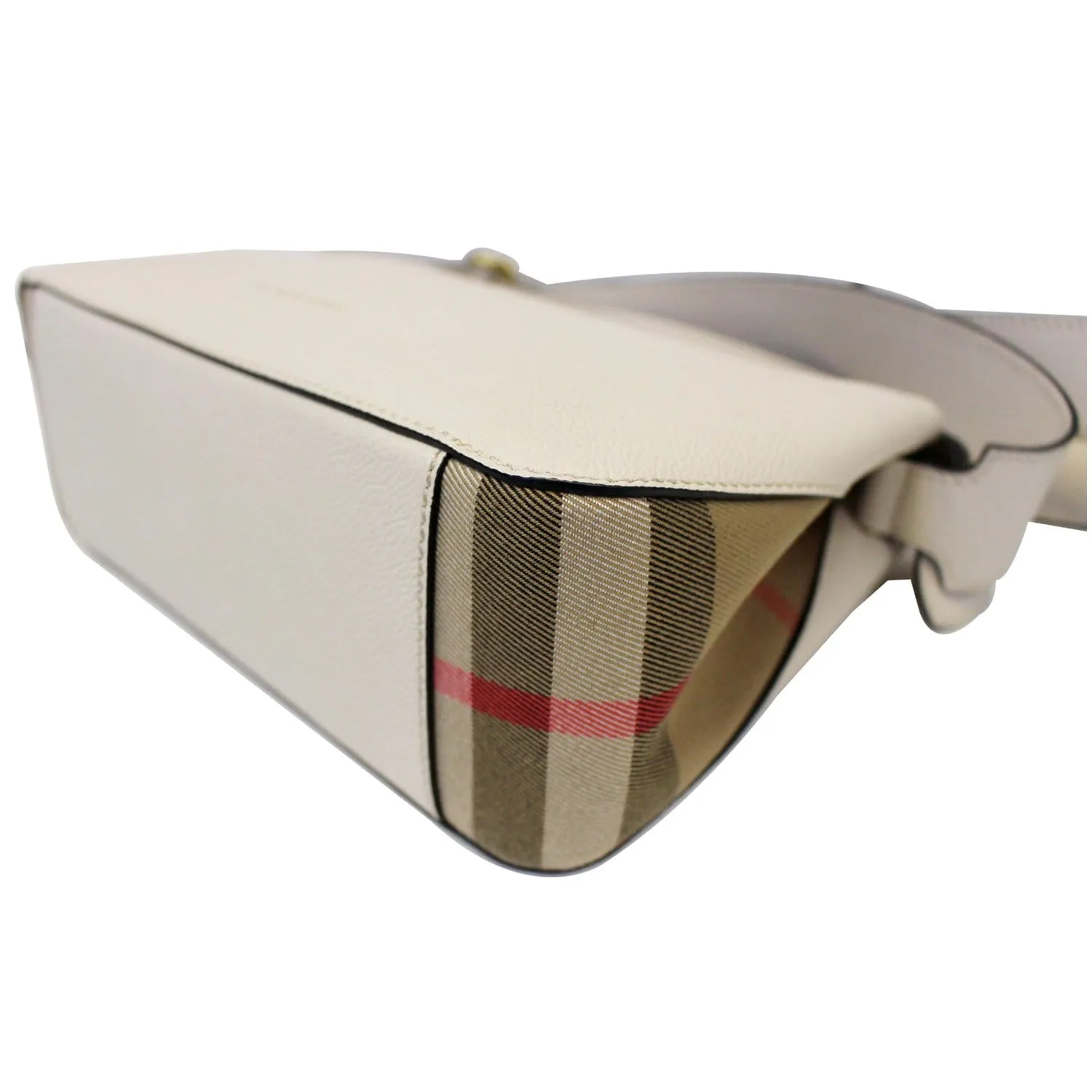 BURBERRY Helmsley House Check Grained Leather Crossbody Bag