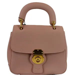 BURBERRY Trench Small DK88 Top Handle Crossbody Bag Ash Rose