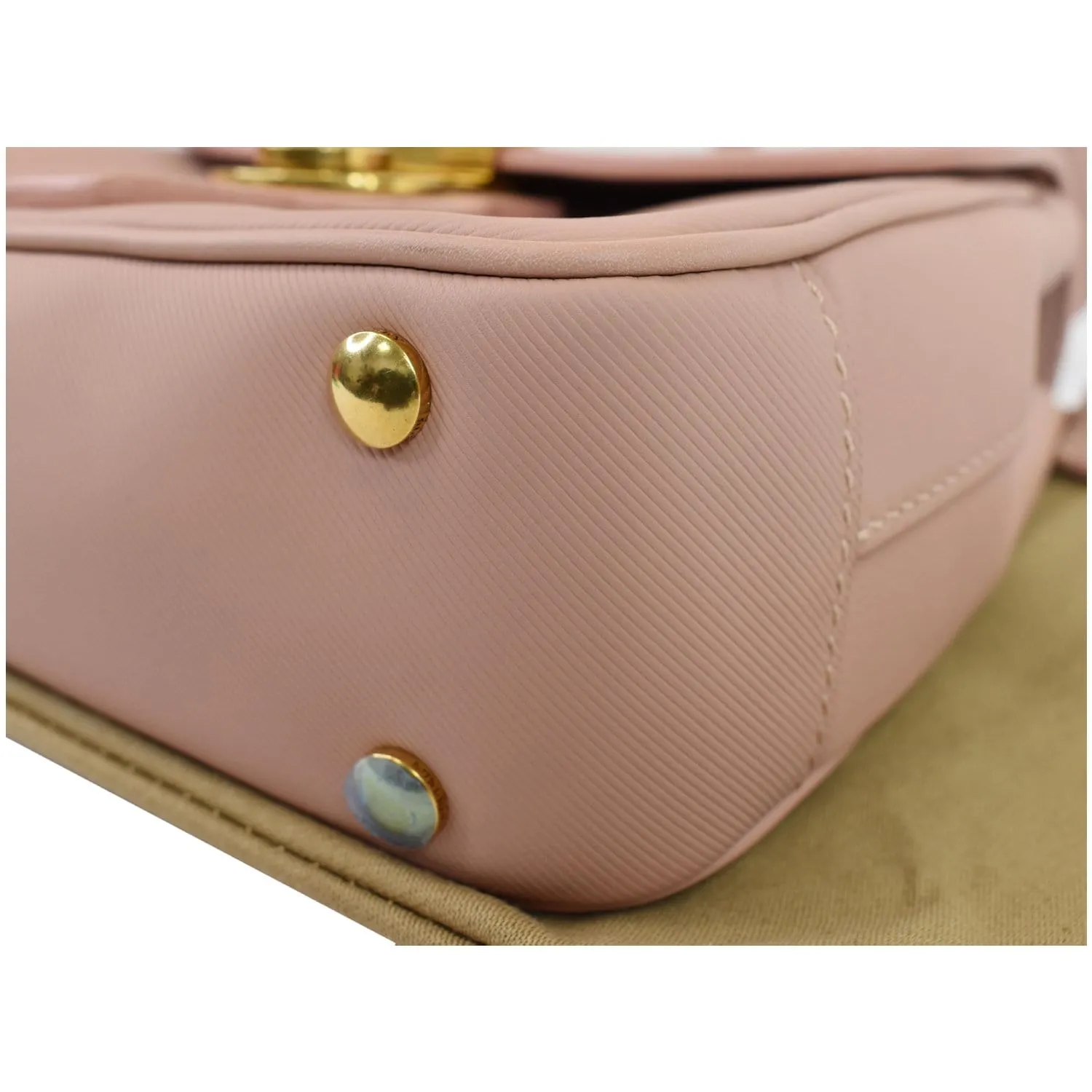 BURBERRY Trench Small DK88 Top Handle Crossbody Bag Ash Rose