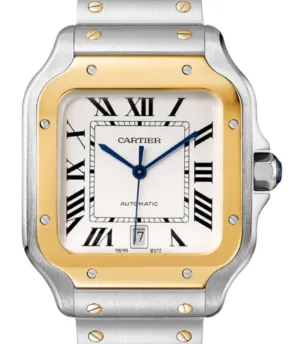 Cartier W2SA0009 Santos Large Two-Tone