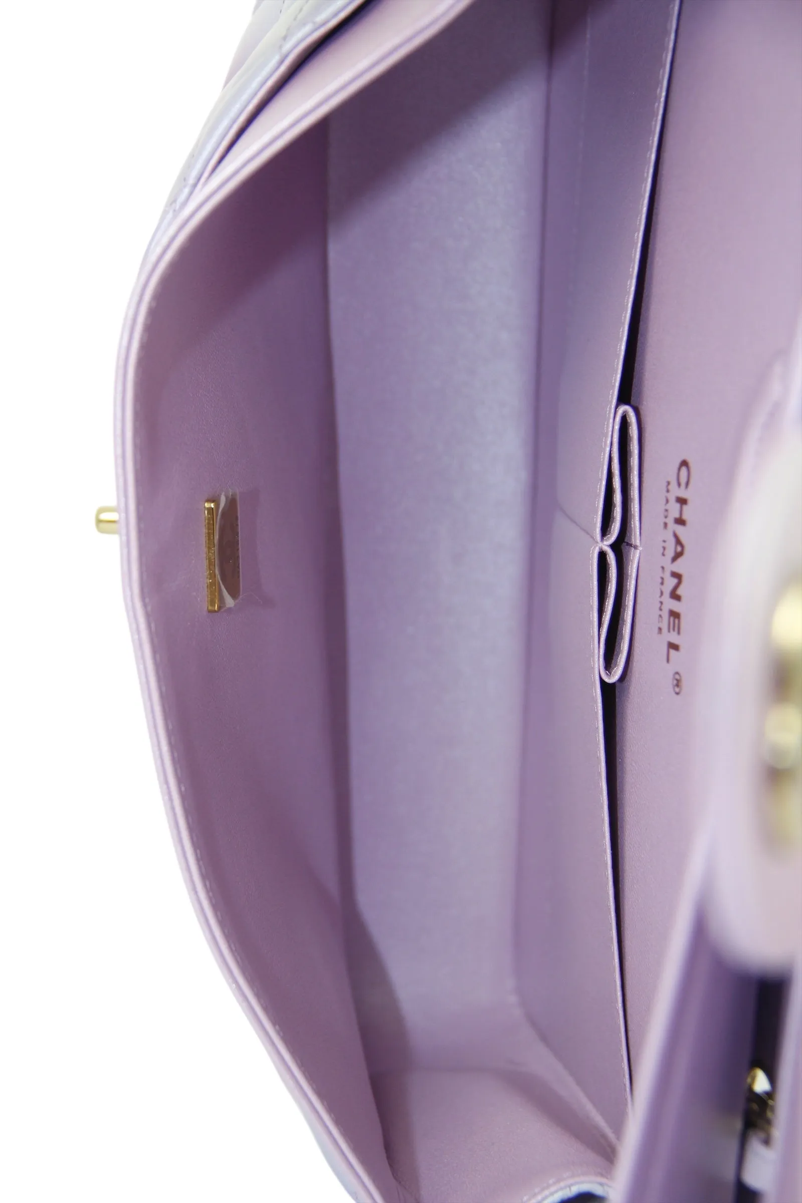 Chanel '24 Lilac Ombre Medium Double Flap Bag