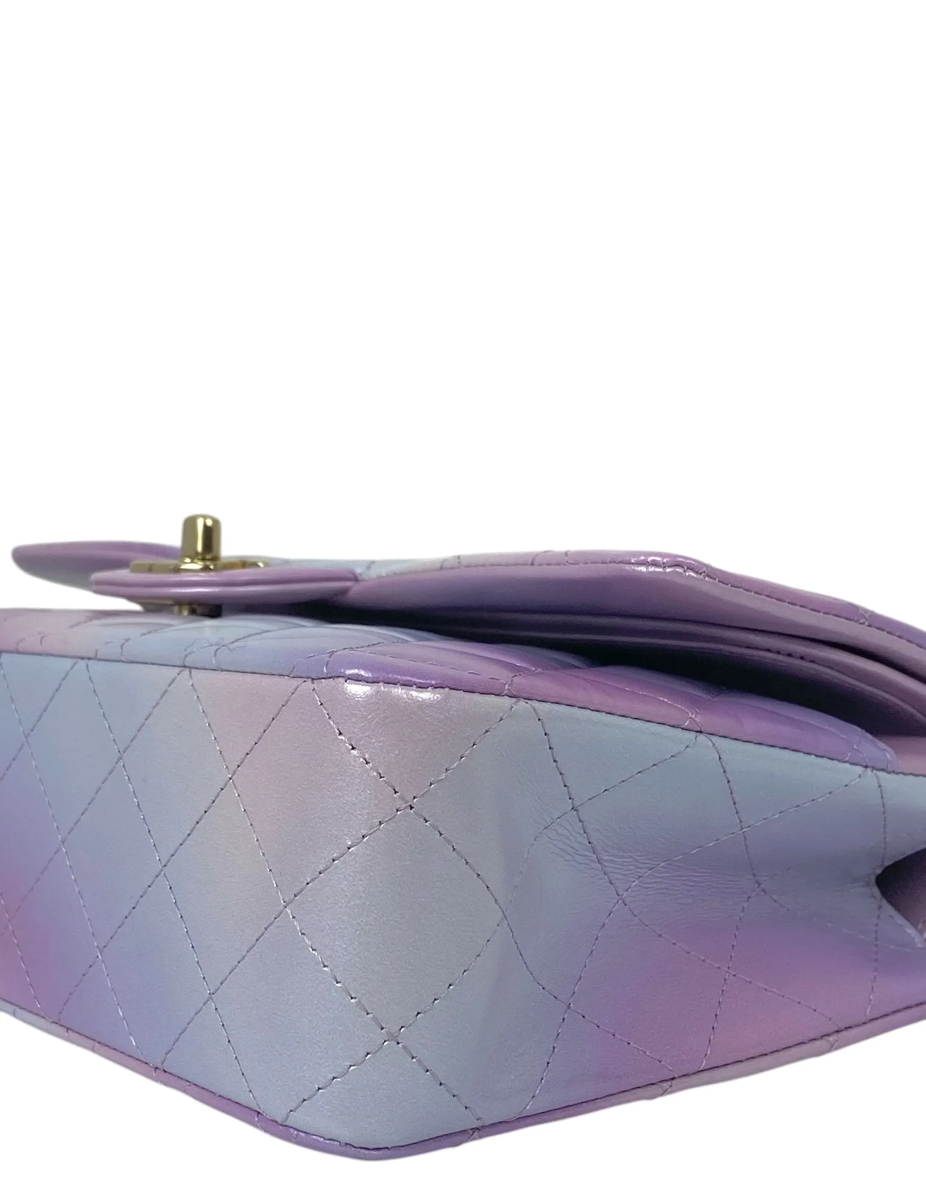 Chanel '24 Lilac Ombre Medium Double Flap Bag