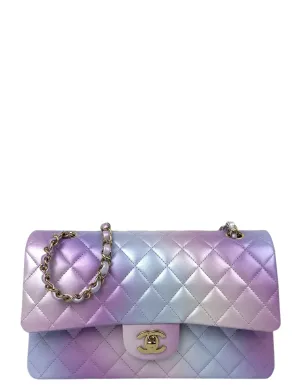 Chanel '24 Lilac Ombre Medium Double Flap Bag