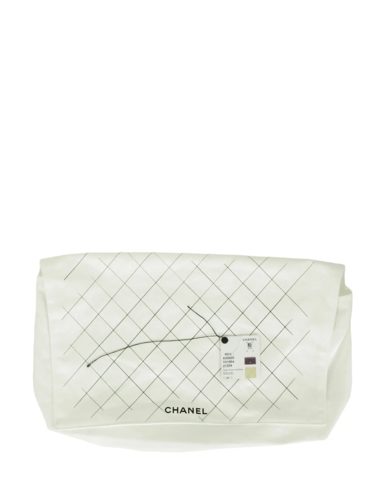 Chanel Beige Caviar Leather Double Flap Jumbo Bag