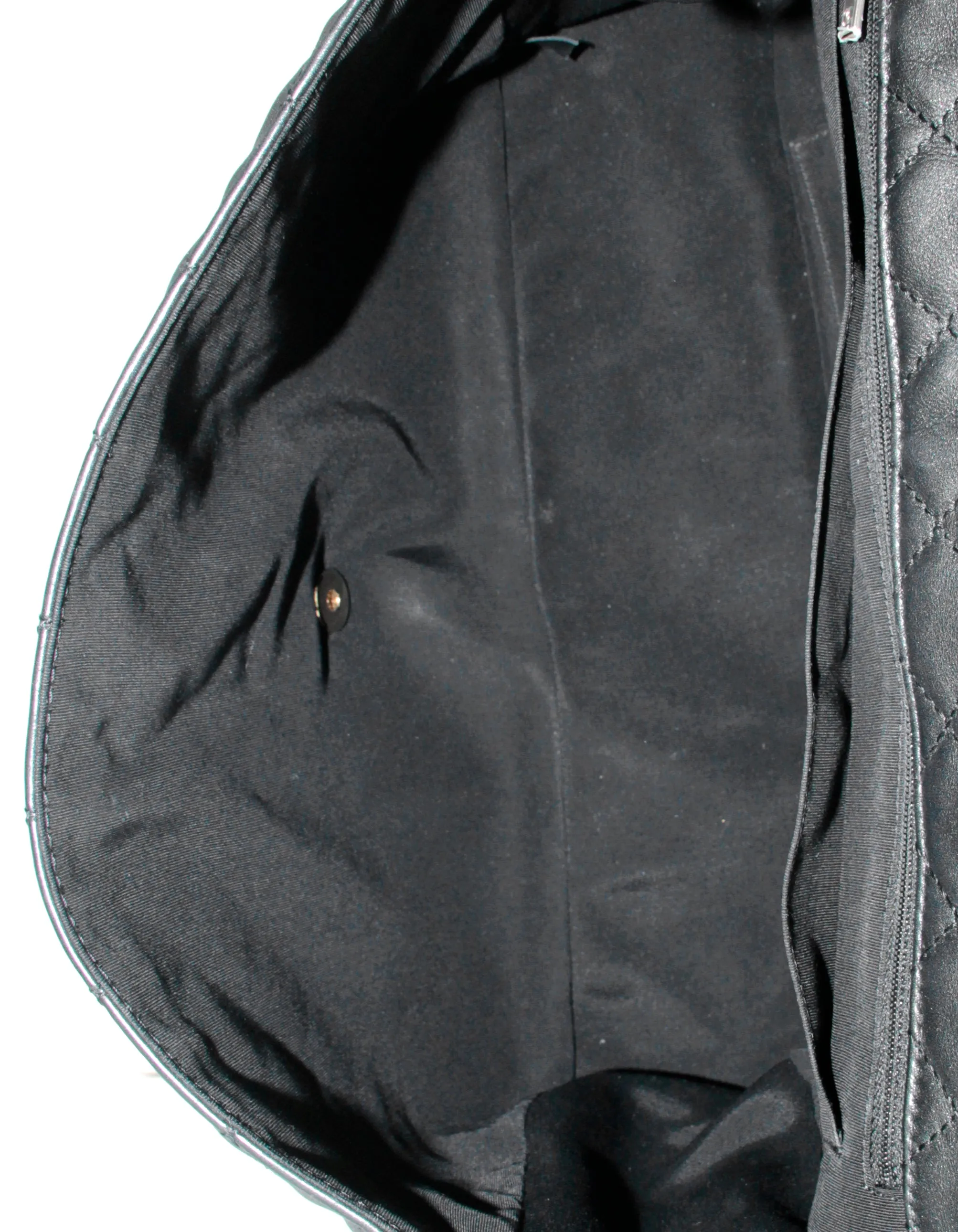 Chanel Black Leather Quilted XXL Airlines Flap Bag