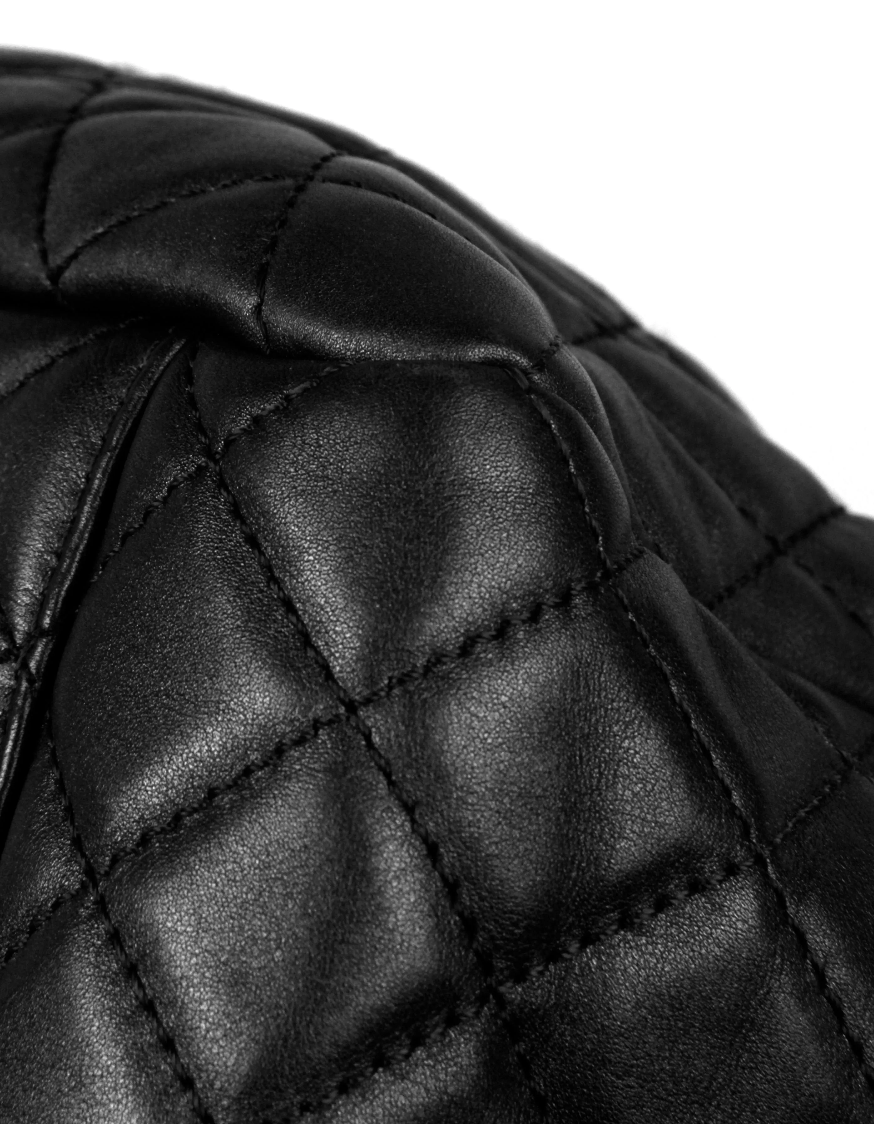 Chanel Black Leather Quilted XXL Airlines Flap Bag