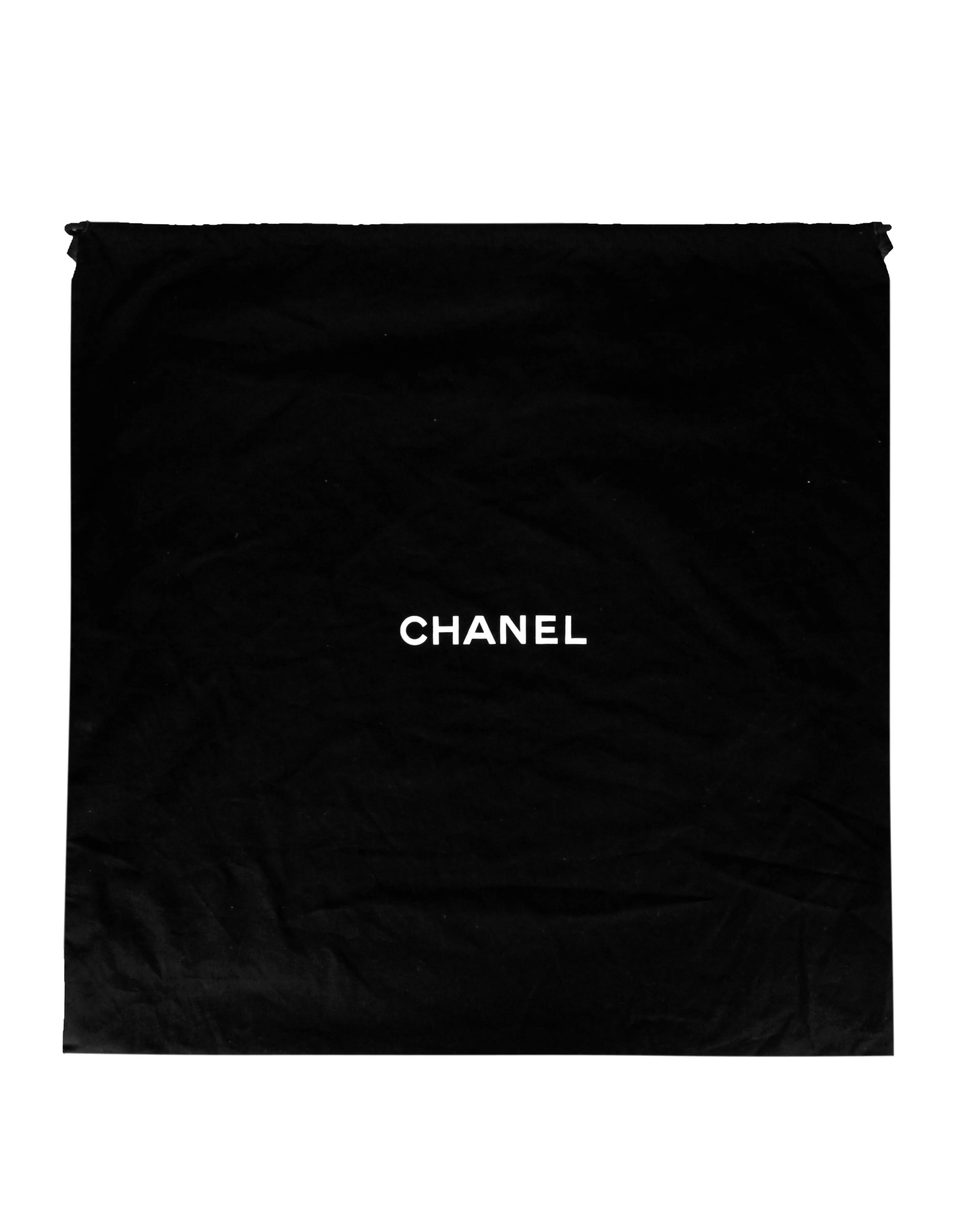 Chanel Black Leather Quilted XXL Airlines Flap Bag