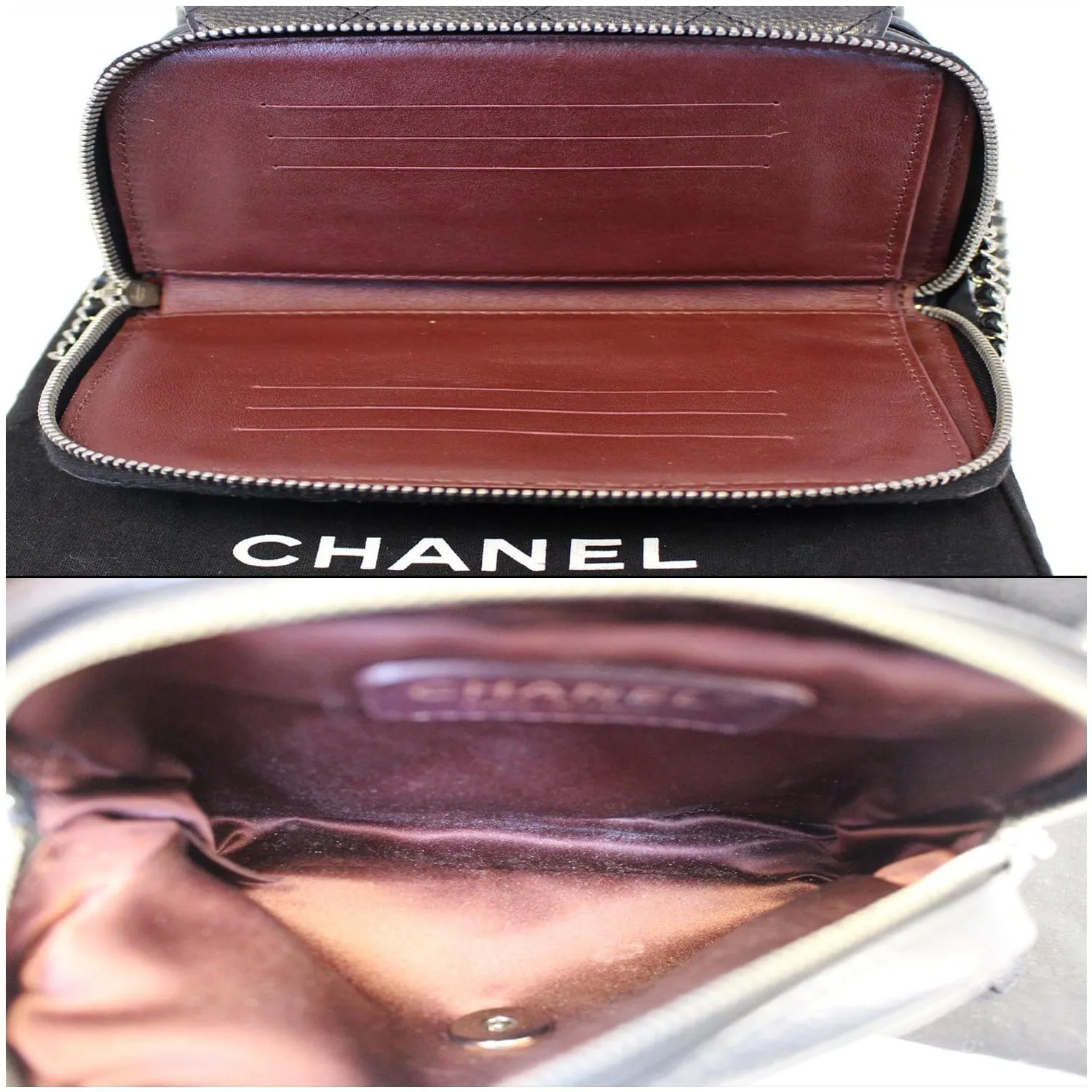CHANEL Classic Mini Flap Quilted Lambskin Crossbody Bag Black
