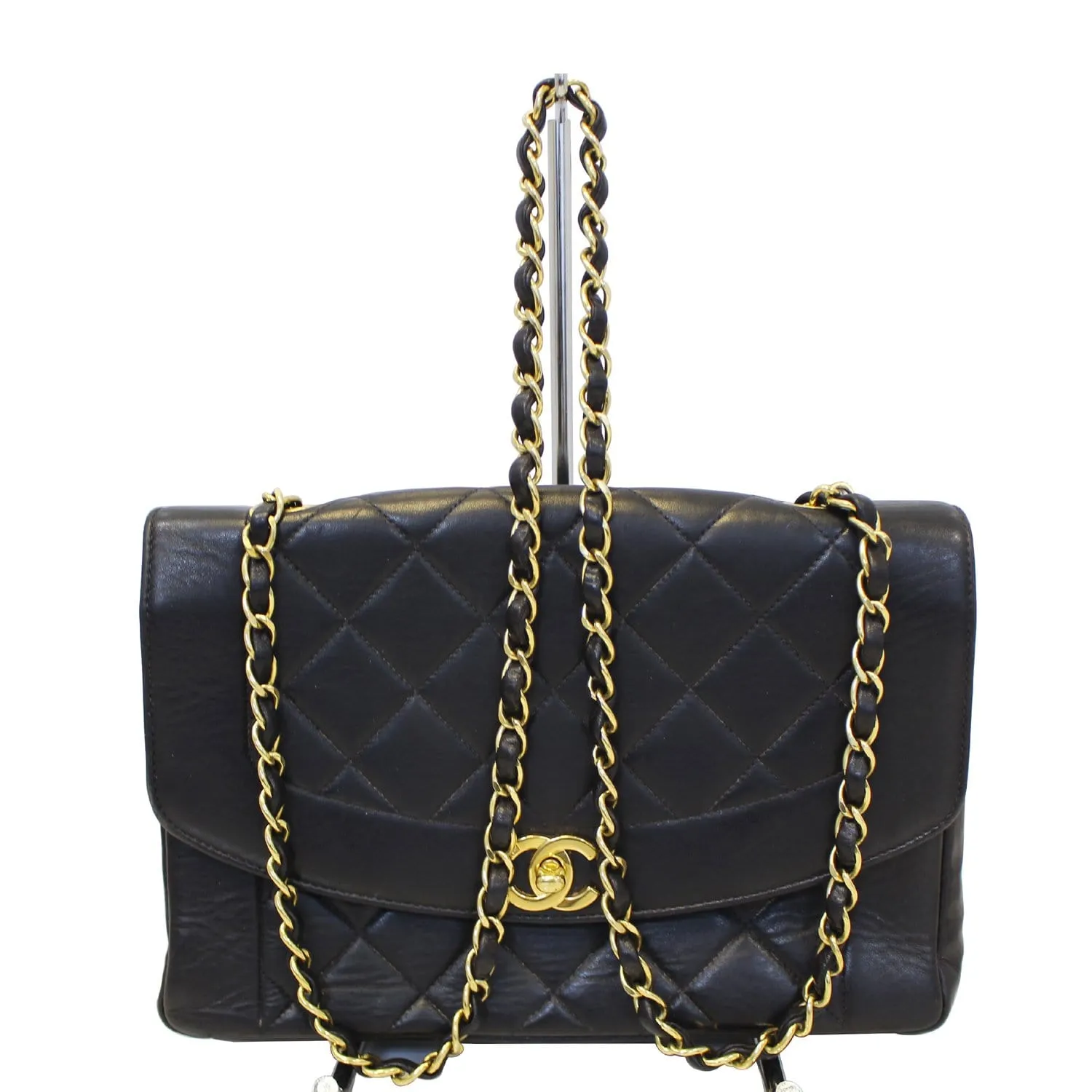 CHANEL Diana Classic Flap Quilted Leather Crossbody Bag