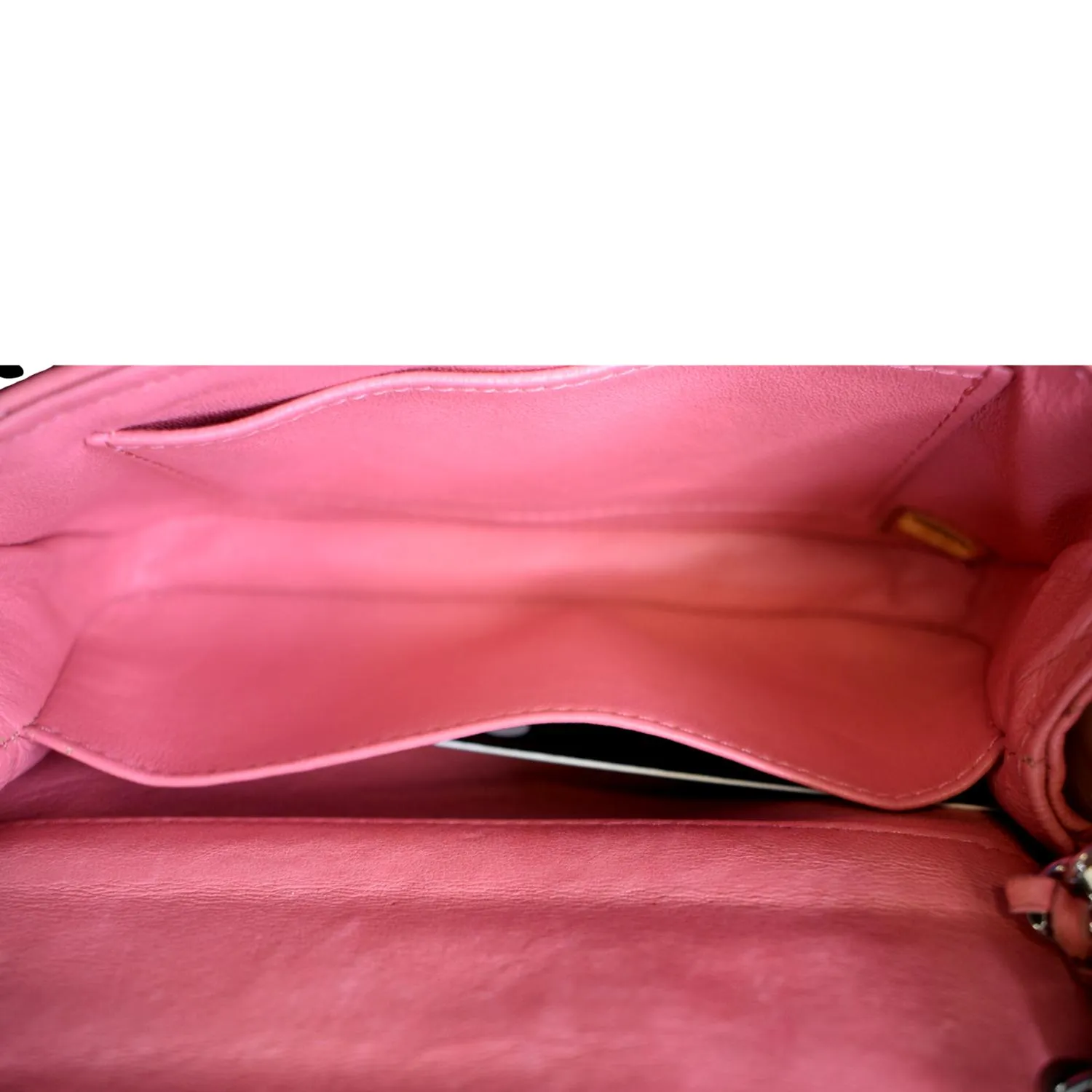 CHANEL Extra Mini Flap Quilted Leather Crossbody Bag Pink