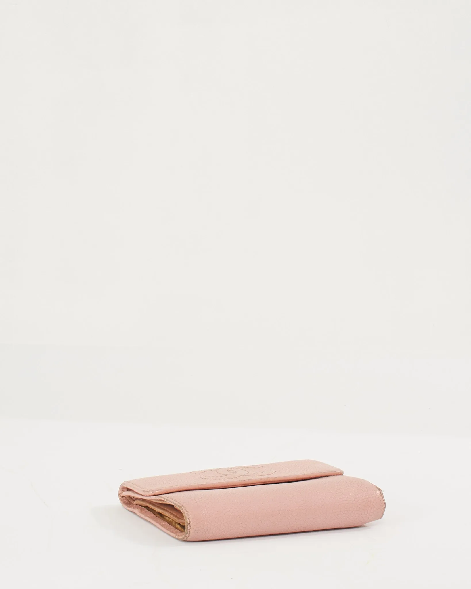 Chanel Pink Caviar Timeless CC Compact Wallet