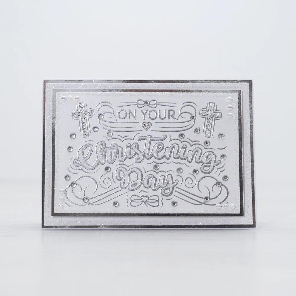 Chloes Creative Cards Photopolymer Stamp Set (A6) - Statement Sentiments Christening Day