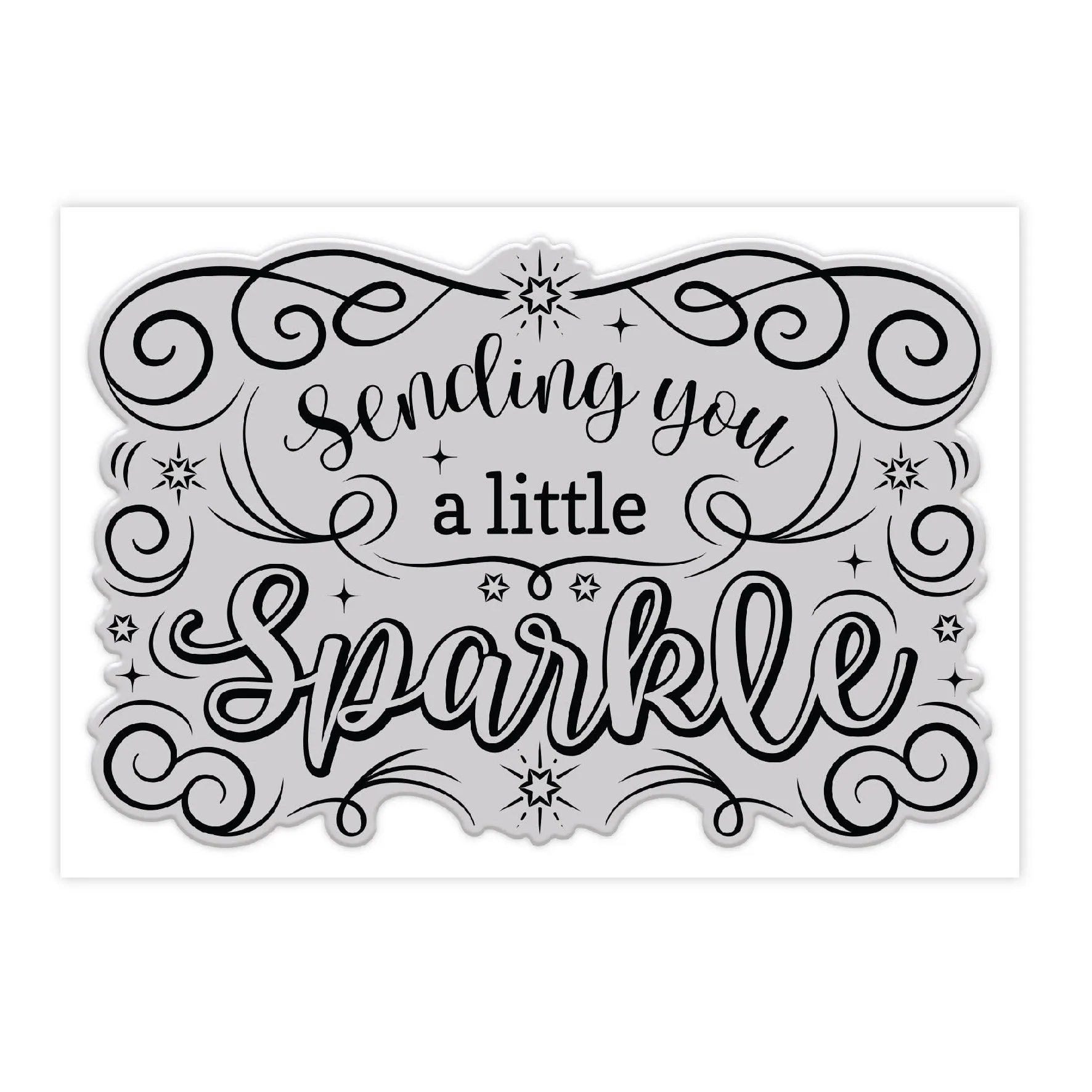 Chloes Creative Cards Photopolymer Stamp Set (A6) - Statement Sentiments Little Sparkle
