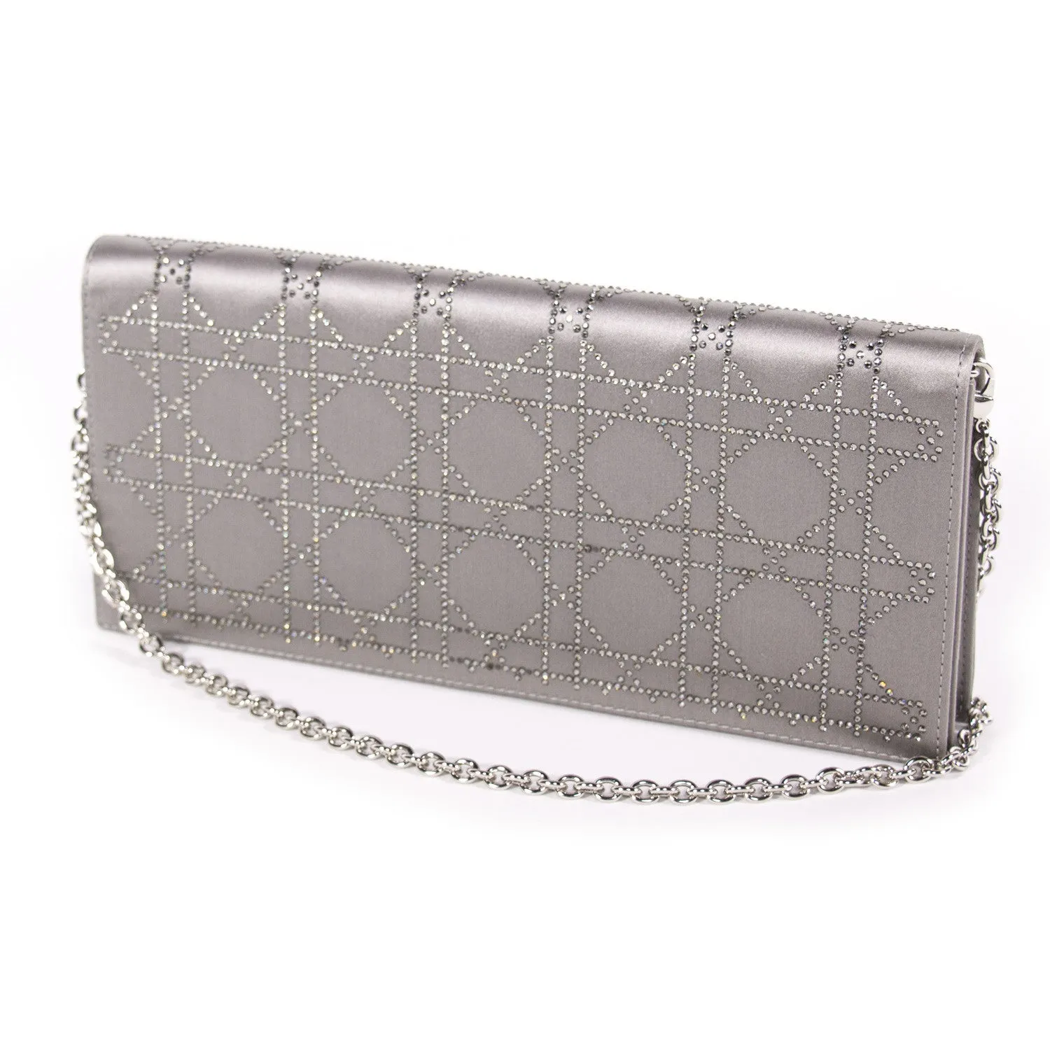 Christian Dior Cannage Satin Clutch