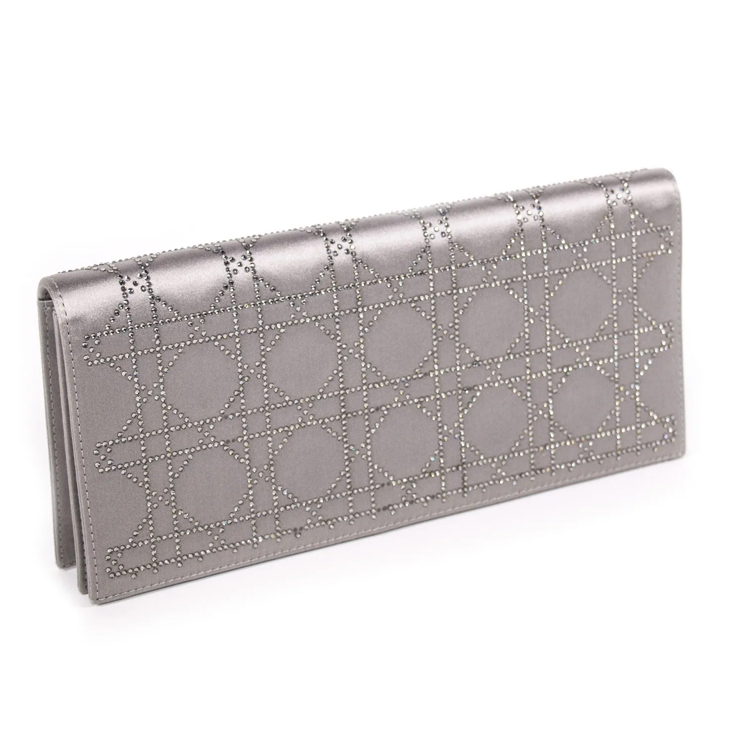 Christian Dior Cannage Satin Clutch