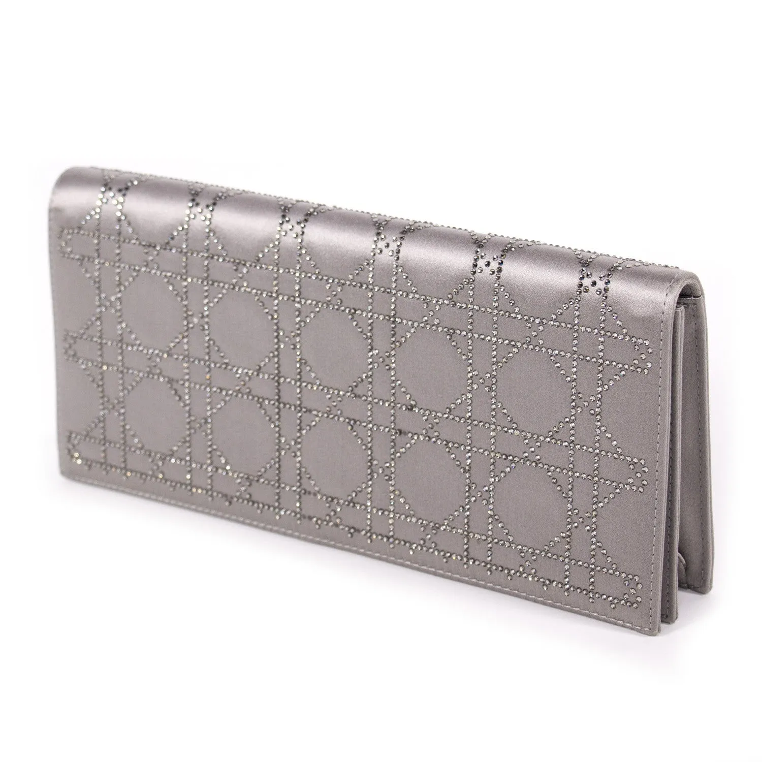 Christian Dior Cannage Satin Clutch