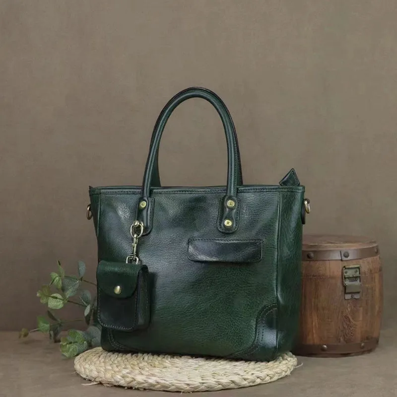 Classic Leather Tote Everyday Use Tote Bag Full Grain Leather Shoulder Bag Handmade Leather Purse
