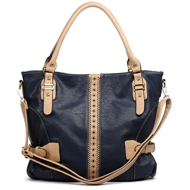 color block L shoulder handbag bag Green beige Designer inspired embossed