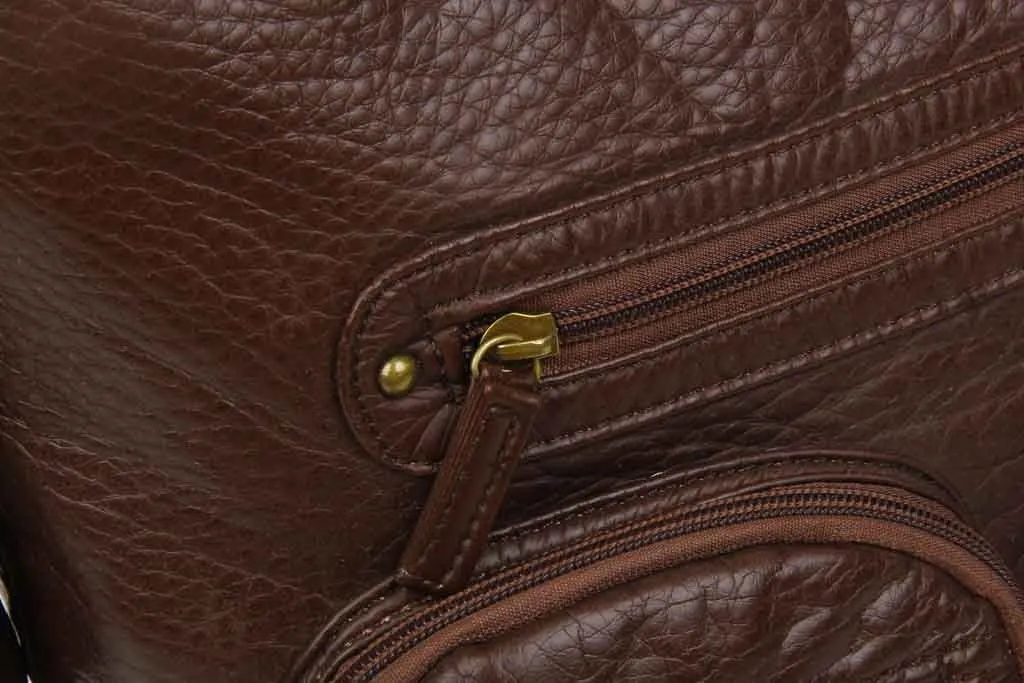 Convertible Crossbody Backpack - Chocolate Brown